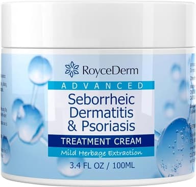 RoyceDerm Neurodermitis Psoriasis Schuppenflechte Creme: Neurodermitis Psoriasis Creme - Schuppenflechte Salbe - Seborrhoisches Dermatitis Kopfhaut Cream - 100 ml