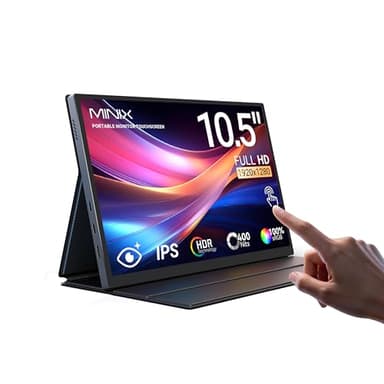MINIX SF10T Tragbarer Monitor, 10,5 Zoll (26,7 cm), Touchscreen, Laptop-Monitor, IPS 178 °, Weitsicht, integrierte Dual-Lautsprecher, niedriges Blaulicht/HDR Augenpflege, externer Bildschirm mit