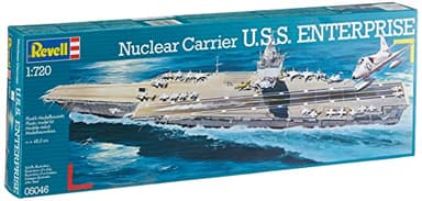 Revell Modellbausatz Schiff 1:720 - Nuclear Carrier U.S.S. Enterprise im Maßstab 1:720, Level 4, originalgetreue Nachbildung mit vielen Details, 05046, Bunt