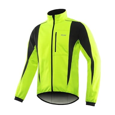 ARSUXEO Herren Radjacke wasserdicht winddicht Winter Thermal Atmungsaktiv Fahrradbekleidung 15K Grün XL