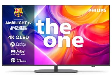 Philips Ambilight 'The One' 75PUS9000 4K QLED Smart TV - 75 Zoll Display mit P5 Perfect Picture Engine Ultra HD, Titan OS, Dolby Vision und Dolby Atmos Sound