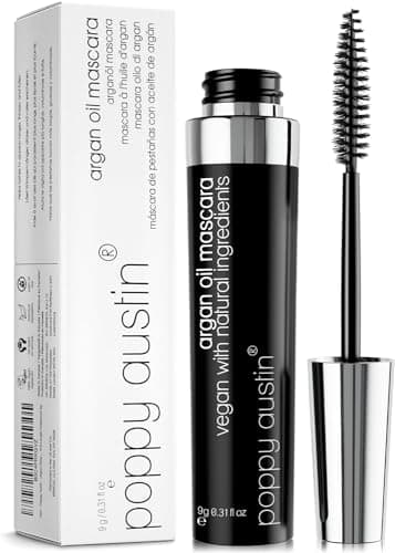 Vegan Mascara für Empfindliche Augen - 8x Sanfter, Hypoallergen, Cruelty Free, Organisch - Beste Natürliche Wimperntusche für Kurze Wimpern, Verlängerung, Volumen und Länge (9 Gramm,Black)