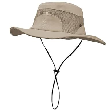 JAOAJ Sonnenhut Fischerhut Herren UV Schutz Sommerhut Baumwolle UPF 50+ Safari Hut Faltbar Outdoor Wanderhut Gartenhut Boonie Hat