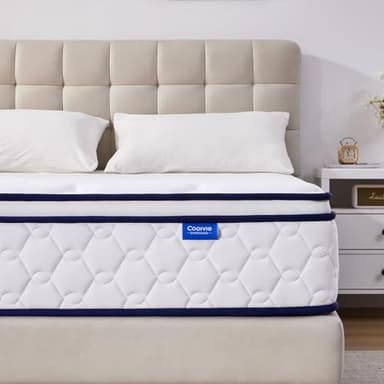 Coolvie Matratze 160x190 cm 7-Zonen Orthopädische Taschenfederkernmatratze Mittlerer Härtegrad (H3) Höhe 25 cm Federkernmatratze mit Komfortschaum Öko-Tex Zertifiziert