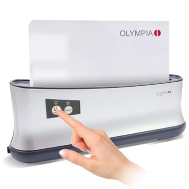 OLYMPIA TB 1280 Thermobindegerät A4 | Bindemaschine für bis zu 200 Blatt, 70g/m² | Thermobinder mit LED-Anzeige, Kühlablage & Sicherheitsabschaltung | Bindegerät für Büro, Schule & Homeoffice