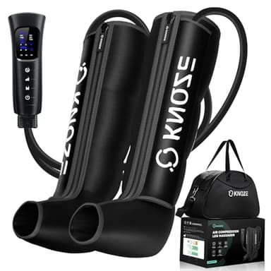 Beinmassagegerät zur Förderung der Durchblutung und Schmerzlinderung, Kompressionssystem zur schnellen Erholung von Füßen, Waden und Oberschenkeln, Linderung von Ödemen, Verringerung von Muskelkater