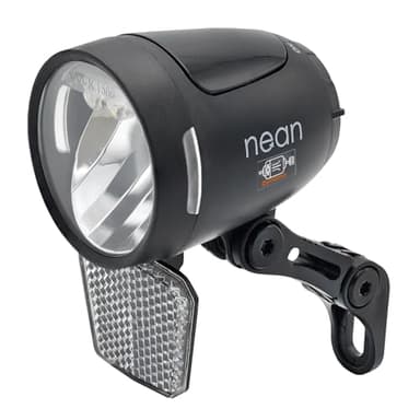 nean Fahrrad 90 Lux Dynamo Frontleuchte mit Standlicht, Reflektor, Tagfahrlicht und StVZO-Zulassung