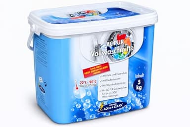 AQUA CLEAN PUR Vollwaschmittel neu mit Anti-Grauschleier & Flecken-Booster 5kg