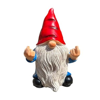 VAEIORP Gartenzwerg Lustig für Außen, Lustige Geschenke, Gartenzwerg Mittelfinger, Gartenzwerge