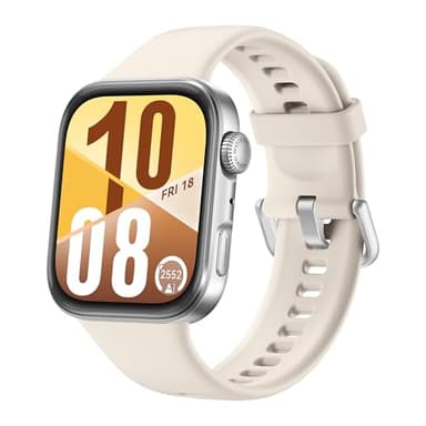 HUAWEI Watch FIT 4 Smartwatch, Sports Fitness Tracker, 5ATM Wasserdicht, Gesundheits-Insights, Bis zu 10 Tage Akku, Kompatibel mit Android™ & iOS, +6 Monate erweiterte Garantie, Weiß