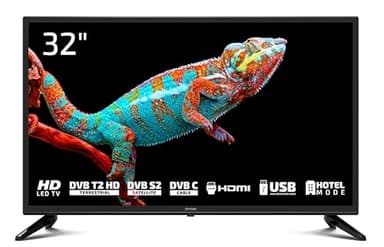 DYON Enter 32 Pro X2 (2024) 80 cm (32 Zoll) Fernseher (Triple Tuner (DVB-C/-S2/-T2), Hotelmodus, USB-Media Player) Schwarz