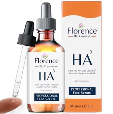 60 ml. Hochdosiertes Bio Hyaluron Serum mit Niacinamid, B5, Vitamin C und Aloe. Vegane Anti-Aging Gesichtspflege-Feuchtigkeitscreme. Hyaluronsäure serum für das Gesicht mit Anti-Falten-Wirkstoffen