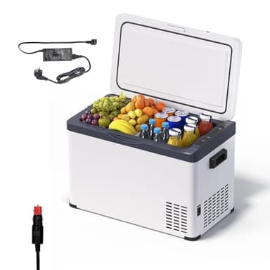 WOLTU 30L Kompressor Kühlbox Elektrisch 12v 230v, Dual Zone Auto Kühlbox, Mini Kühlschrank Gefrierbox für Lkw, Strand, Picknick, Summer Saver