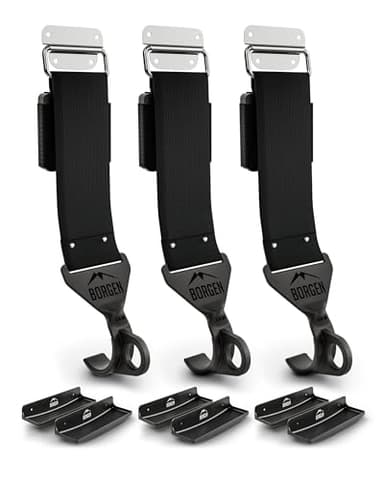 Borgen Fahrrad Wandhalterung - einstellbare Fahrradhalterung für die Wand - E-Bike, Rennrad, MTB, Rennrad kompatibel - gummierter Haken gegen Kratzer