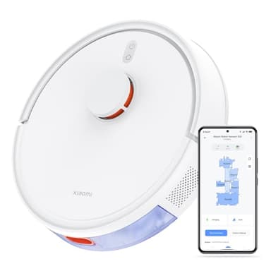 Xiaomi Robot Vacuum S20 Saug- und Wischroboter, Smarter Reinigungsplan mit LDS Lasernavigation, 5000Pa Saugkraft, 3200mAh großer Akku, Für Teppiche Hartböden Tierhaare, App + Google & Alexa - Weiß