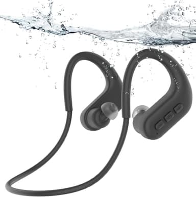 SANOTO Kopfhörer Schwimmen, In Ear Kopfhörer Knochenschall Bluetooth 5.4, IPX8 Unterwasser Kopfhörer Schwimen 8G MP3 Player Sport Kopfhörer zum Schwimmen Laufen, Surfen