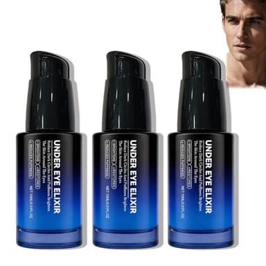 Under Eye Elixir, Anti Tränensäcke, Effektiv gegen Tränensäcke, Fältchen und Schwellungen, Strafft und Glättet mit Niacinamid & Hyaluronsäure (3PC, 15ML)