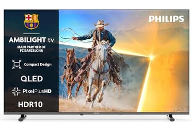 Philips 40PQS6901/12 40 Zoll Ambilight 4K QLED Smart-TV, Pixel Precise Ultra HD, Titan OS, Dolby Audio
