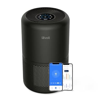 LEVOIT Luftreiniger mit HEPA Luftfilter, CADR 258m³/h für 54㎡ Raucherzimmer, gegen 99,97 Prozent Schimmel Staub Pollen Tierhaare, Air Purifier mit Luftqualitäts-Feedback und Auto-Modus, Schlafmodus