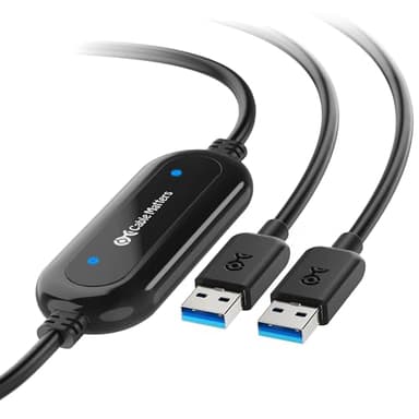 Cable Matters USB 3.0 PC zu PC USB Link Kabel 2m, USB Datenkabel für Windows und Mac Computer - 2 Meter - enthält Registrierungscode für Software Easy Computer Sync