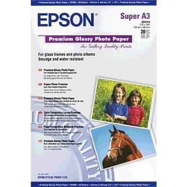 Epson C13S041316 Glossy Photo Papier Inkjet 250g/m2 A3+ 20 Blatt Pack