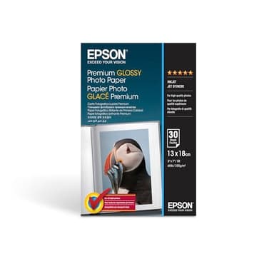 Epson Premium Glossy Photo Paper (130 x 180 mm), 255 g/m2, 30 Blatt