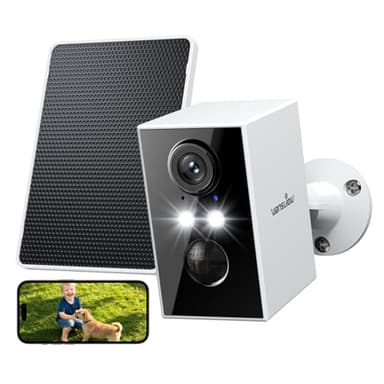 wansview Überwachungskamera Aussen Solar Akku - 2K Kamera Überwachung Aussenkamera WLAN Kabellos Akku mit Solarpanel, WiFi Camera Outdoor, Farbnachtsicht, PIR Bewegungserkennung, 2-Wege-Audio, IP65