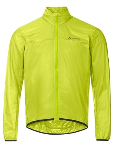 VAUDE Fahrradjacke Matera Air Jacket - ultraleichte Windjacke Herren 150 g, wasserabweisende Windjacke Rennrad Herren, winddichte & atmungsaktive Sportjacke - bright green, XL