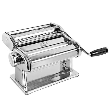 MARCATO Pasta Machine, Nudelmaschine,Hergestellt in Italien, verchromter Stahl, für Lasagne, Fettuccine, kompatibel mit 12 zusätzlichen Nudelformen. Modell: Atlas 180