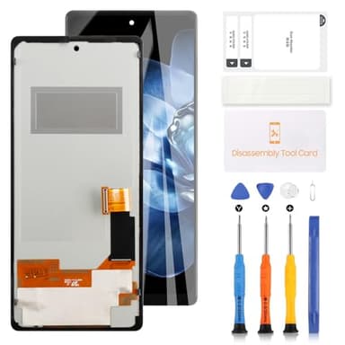 LADYSON TFT LCD Bildschirm für Google Pixel 6 GB7N6, G9S9B16, G9S9B, GR1YH 6,4 Zoll LCD Display Digitizer Touchscreen Montage Ersatz Reparaturset (Schwarz, Kein Fingerabdruck)
