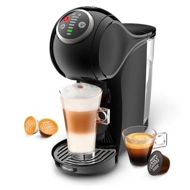 NESCAFÉ DOLCE GUSTO De'Longhi Nescafe Dolce Gusto, Genio S PlusEDG315.B, Kapsel-Kaffeemaschine, Espresso, Cappuccino, Latte und mehr, 0,8 l, Schwarz