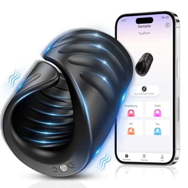 Masturbieren für Männer Vibratorensets Masturbator Penistrainer mit 9 Vibrationsmodi, APP & KI Steuerung Sex Spielzeug für die Männer Penis Eichelvibrator Masturbatoren Sex Toyset für Man Paare Solo