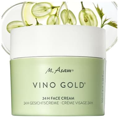 M. Asam VINO GOLD 24h Gesichtscreme (100 ml) – 24h Tagescreme & Nachtcreme Gegen Linien & Fältchen, Schutz Vor Vorzeitiger Hautalterung, Anti-Aging, Vegane Gesichtspflege