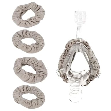 4PCS Full Face CPAP -Masken -Liner, wiederverwendbare CPAP -Masken -Kissenbezüge von waschbarer Maskenabdeckung CPAP -Maskenabdeckungen CPAP -Zubehör, um Luftlecks und Blasen zu reduzieren