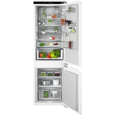 AEG Einbau-Kühl-Gefrier-Kombination 178cm, von Stiftung Warentest mit Gut (2,0) Bewertet, Serie 8000: 360°Cooling Optimale Luftfeuchtigkeit, Kühl- (182L) und Gefrierraum (62L), NoFrost, TSC8M181BC