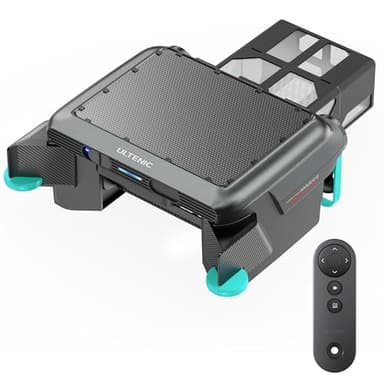 Ultenic S1 Poolroboter Kabelloser Poolsauger, Solarbetriebener Poolskimmer, 6 L Kapazität, Poolroboter Akku mit Selbsteinparkfunktion, Hybridenergieversorgung, Fernbedienung