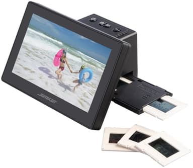 Somikon Dia Scanner: Stand-Alone-Dia- & Negativscanner, 17,8 cm/7"-IPS-Display, 25 MP, HDMI (digitalisieren, Diascan, Kamera)