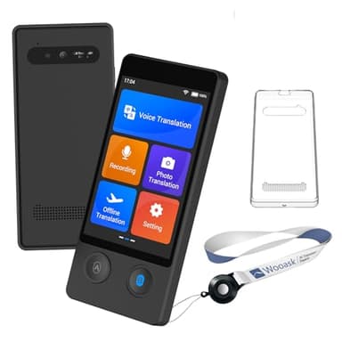 Wooask Sprachübersetzer Ohne Internet, Übersetzer Gerät Testsieger, Translator W12 Übersetzer Echtzeit 144 Sprachen mit sprachausgabe/Offline/Foto Sprachübersetzer für Reisen,Lernen und Business (Neu)