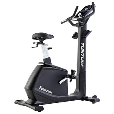 Tunturi Platinum E30 Heimtrainer - Fitnesstrainer Mit Ergometer - 48 Widerstandsstufen - Integrierte Herzfrequenzsensoren - Niedriger Einstieg - Anpassbar