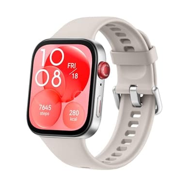 HUAWEI Watch FIT 3 Smartwatch, Bluetooth Anrufe, GPS,Smartwatch, iOS&Android, 1,82" AMOLED-Display, Bis zu 10 Tage Akku, Gesundheits&Fitness-Management, +6 Monate erweiterte Garantie, Weiß