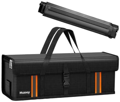 Muzooy Ebike Akku Tasche 8 Schichten Brandschutz Feuerfest Akku Tasche bis 2300°C, Wasserdicht Explosionssicher, Ebike akku schutzhülle, Lipo Safe Bag für Lagerung Transport Aufladung