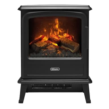 Dimplex Elektrokamin Evandale - Elektrokamin mit Heizung und Kaminfeuer - 1000W / 2000W - Wasserdampf Kamin - LED Optimyst 3D Flammeneffekt - Inklusive Fernbedienung - Black