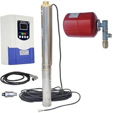 PAG Turbo GmbH® -Sandverträgliche 4" Tiefbrunnenpumpe 400V - 5640L/h - 10,3bar + Steuerung IBOPRESS 30