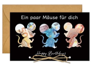 BOYATONG Lustige Geburtstagskarte Geldgeschenk Verpackung, Geldgeschenke Geburtstag mit Umschlägen, Originelle Geldkarte Geburtstag