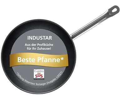 Schulte-Ufer GastroSUS Bratpfanne Industar mit DIAMAS Pro Beschichtung, Testsieger Stiftung Warentest 1/2021, 163059-28, Edelstahl, 28 cm