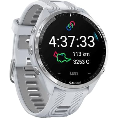 Garmin Unisex Forerunner® 965 Titan GPS Uhr, steinweiss-hellgrau, OneSize