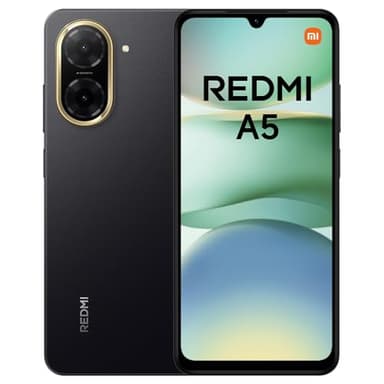XIAOMI Redmi A5 Smartphone, 4+128GB, Black, Superklare 32MP AI-Kamera, 5200mAh Akku, Leistungsstarker Octa-Core-Prozessor, Immersives 6,88" 120Hz Display