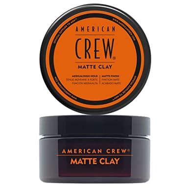 AMERICAN CREW – Matte Clay, 85 g, Stylingclay für Männer, Haarprodukt mit mittlerem bis starkem Halt, Stylingprodukt für optimale Formbarkeit, Struktur & mattes Finish