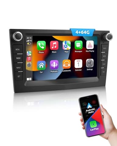 ESSGOO 4+64G Wireless Autoradio und Android 15 Auto CarPlay Für Vauxhall Opel Corsa C D Zafira B Astra G H Meriva Signum Combo, 7 Zoll Touchscreen Radio mit Bluetooth FM RDS GPS WiFi