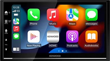 KENWOOD DMX7722DABS - 17,3 cm (6,8") Digital Media AV-Receiver mit Wireless CarPlay & Android Auto (4x50W, DAB+/UKW, BT, 3X Pre-Out 2,5V, USB, iPod/iPhone Control)
